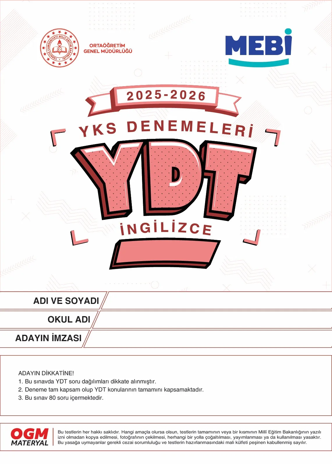 YKS ve LGS Denemeleri